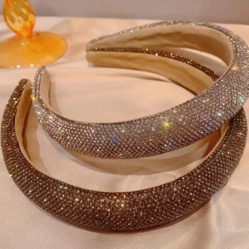 Rhinestone Headband For Women Girls Fashion Crystal Head Band Sparkles
